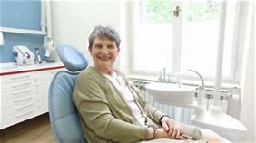 Senior adult in dental chair